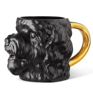 NWT  Tabitha Brown for Target Brand Black & Gold Dog Mug limited edition